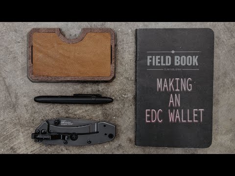 Making A Minimal EDC Wood &amp;amp; Leather Wallet | MYOG