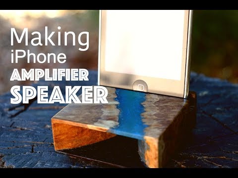 Making Hybrid Wood iPhone Amplifier Speaker || Woodworking