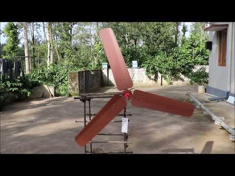 Making Mini Wind Turbine at home | Unusual use of Ceiling Fan Blades