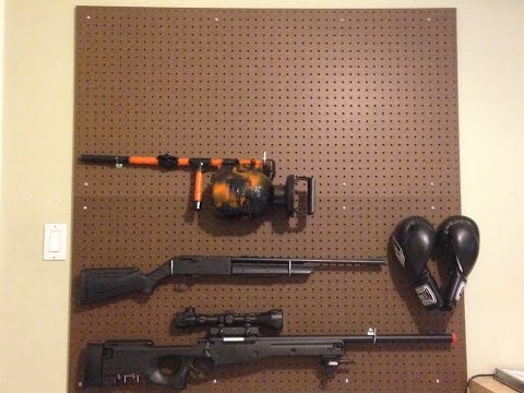 Making Pegboard Gun Wall