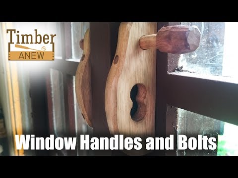 Making Window Handles and Bolts from Recycled Wood