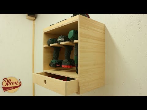 Making a Cordless Drill Holder / Charging Station