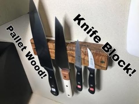 Making a Magnetic Knife Block From PALLET WOOD!