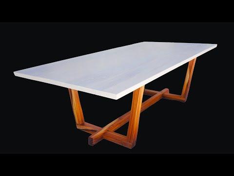 Making a Modern Dining Table | My Biggest Table Yet | Woodworking Art