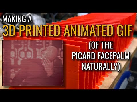 Making a Picard Meme 3D Printed Lithophane Animated GIF!