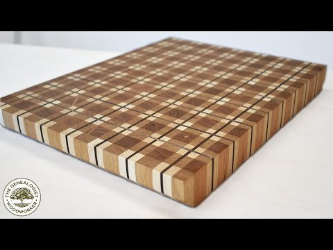 Making a Plaid Cutting Board! BONUS - Crazy Finishing Technique