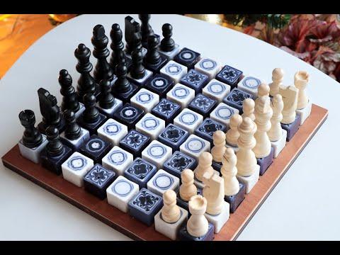 Making a Recycled Plastic Chessboard inspired by Queen's gambit