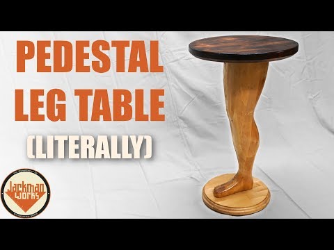 Making a Wood Pedestal Leg Table (literally)