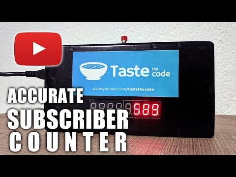 Making an accurate YouTube Subscriber Counter with YouTube Sight