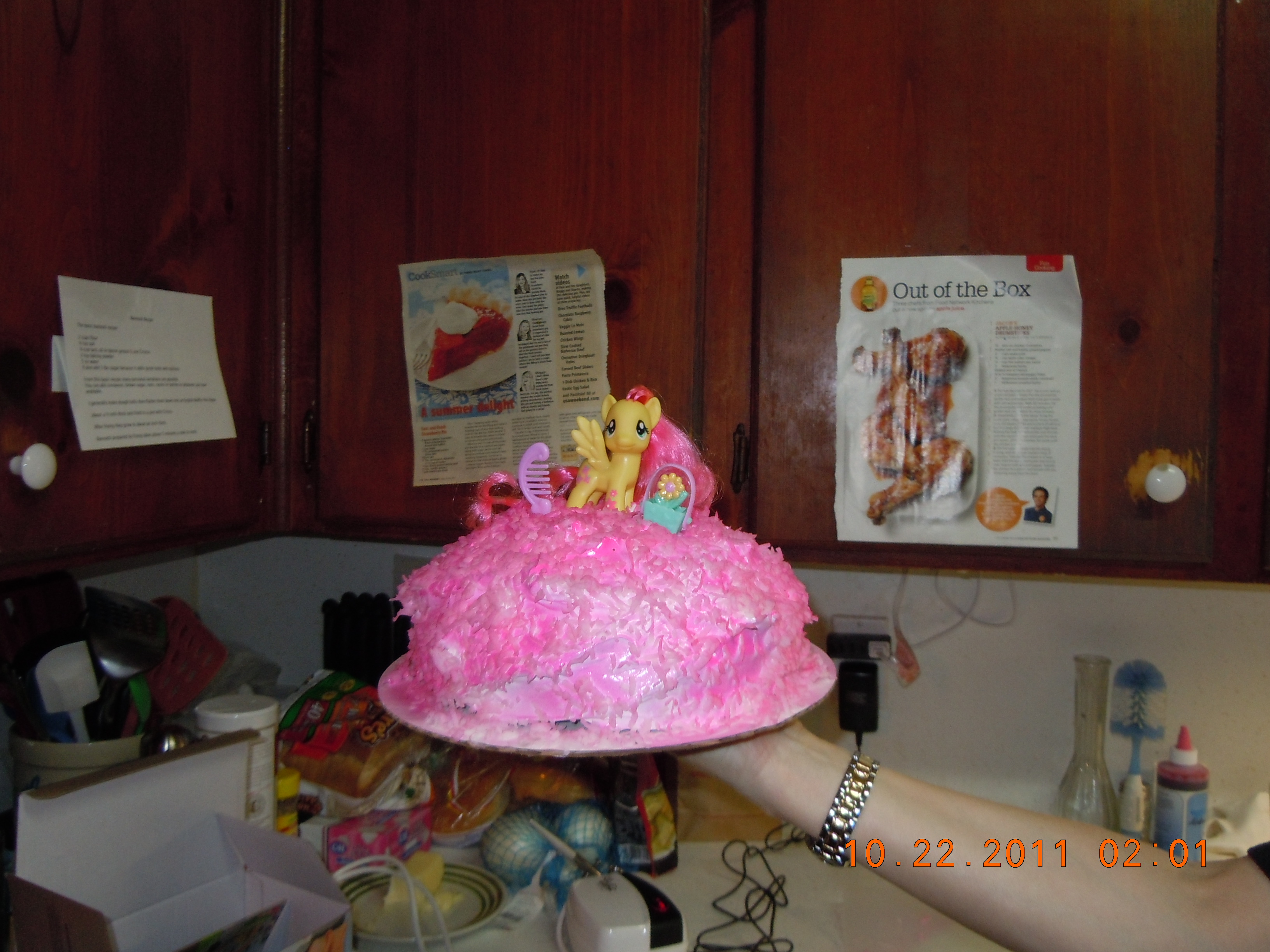 Making of Sarah's Birthday cake 2011 5.JPG