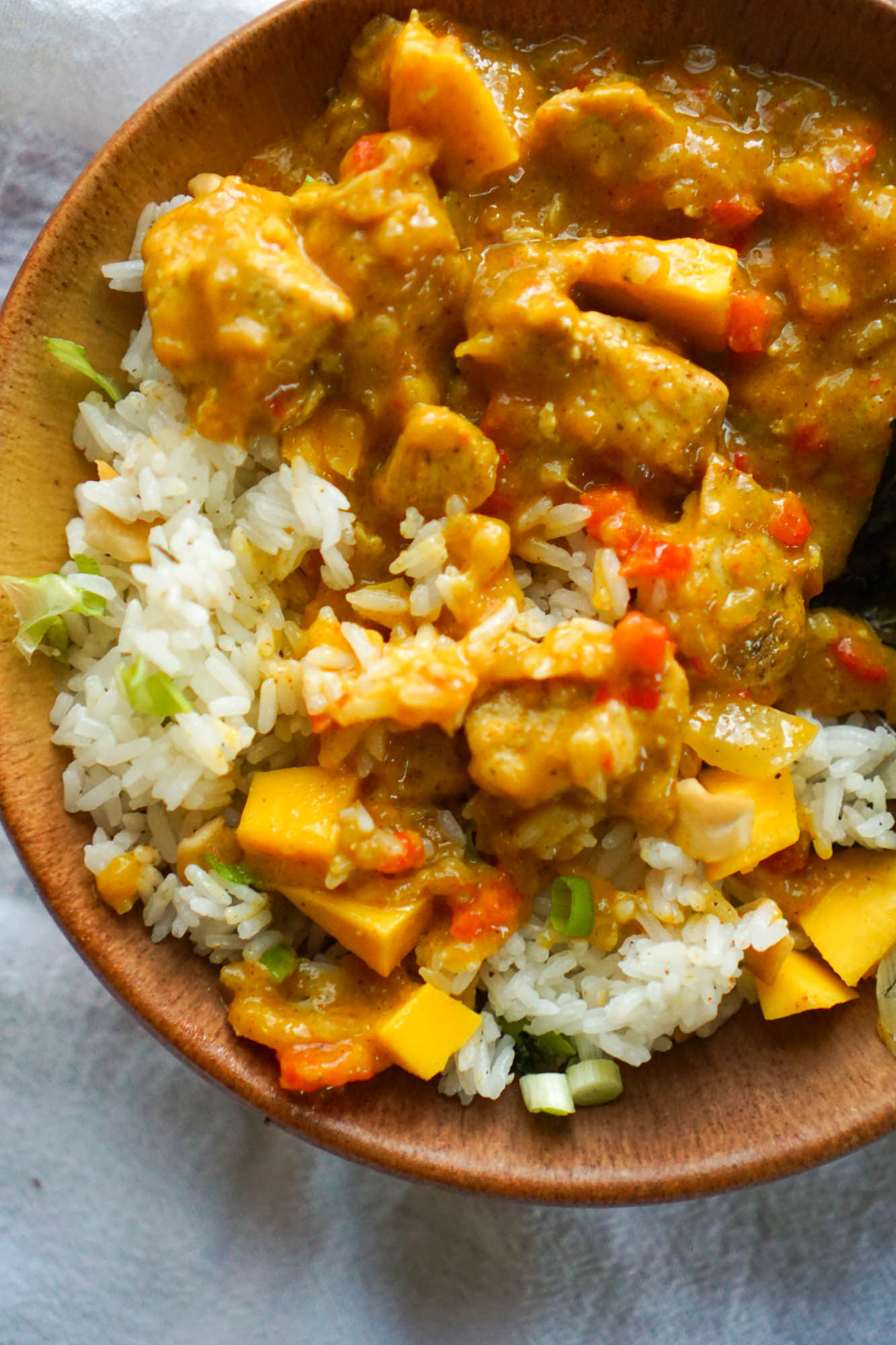 Mango Curry Chicken &amp; Rice with Curry Spiced Kale Chips-7.jpg