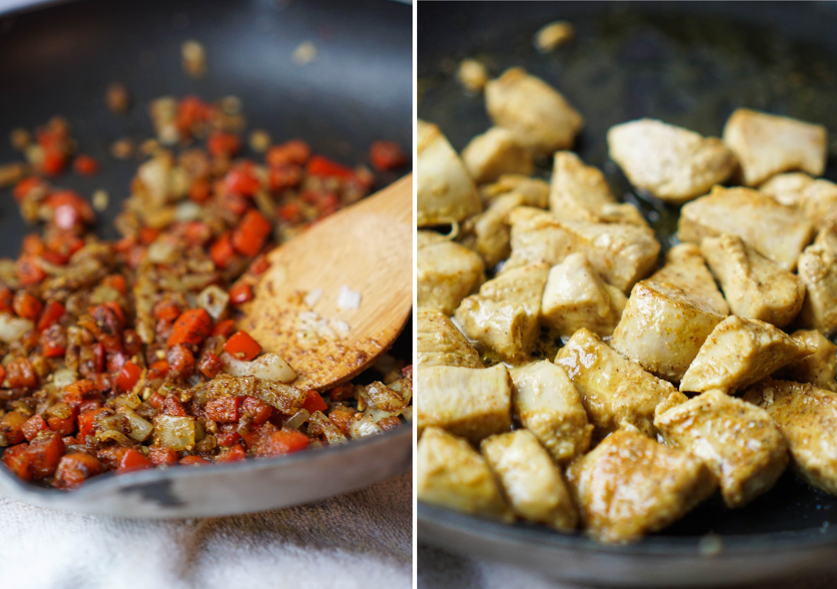 Mango Curry Chicken &amp; Rice with Curry Spiced Kale Chips-10.jpg