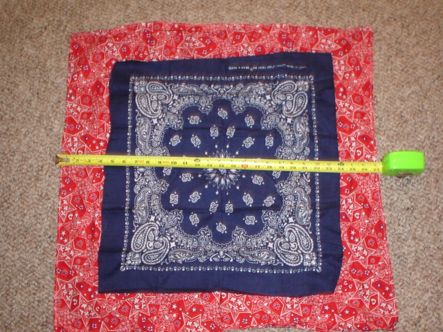 Martial Art handkerchief compared to bandana.JPG