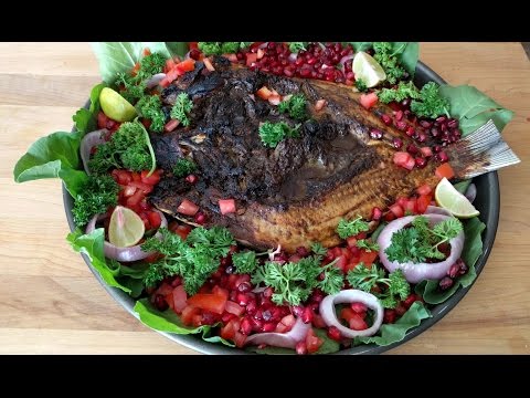 Masgouf - Grilled Fish - Iraqi Food - Grill Fish - Maskoof - Masgoof - Catla -