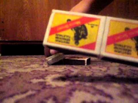 Matches box stick
