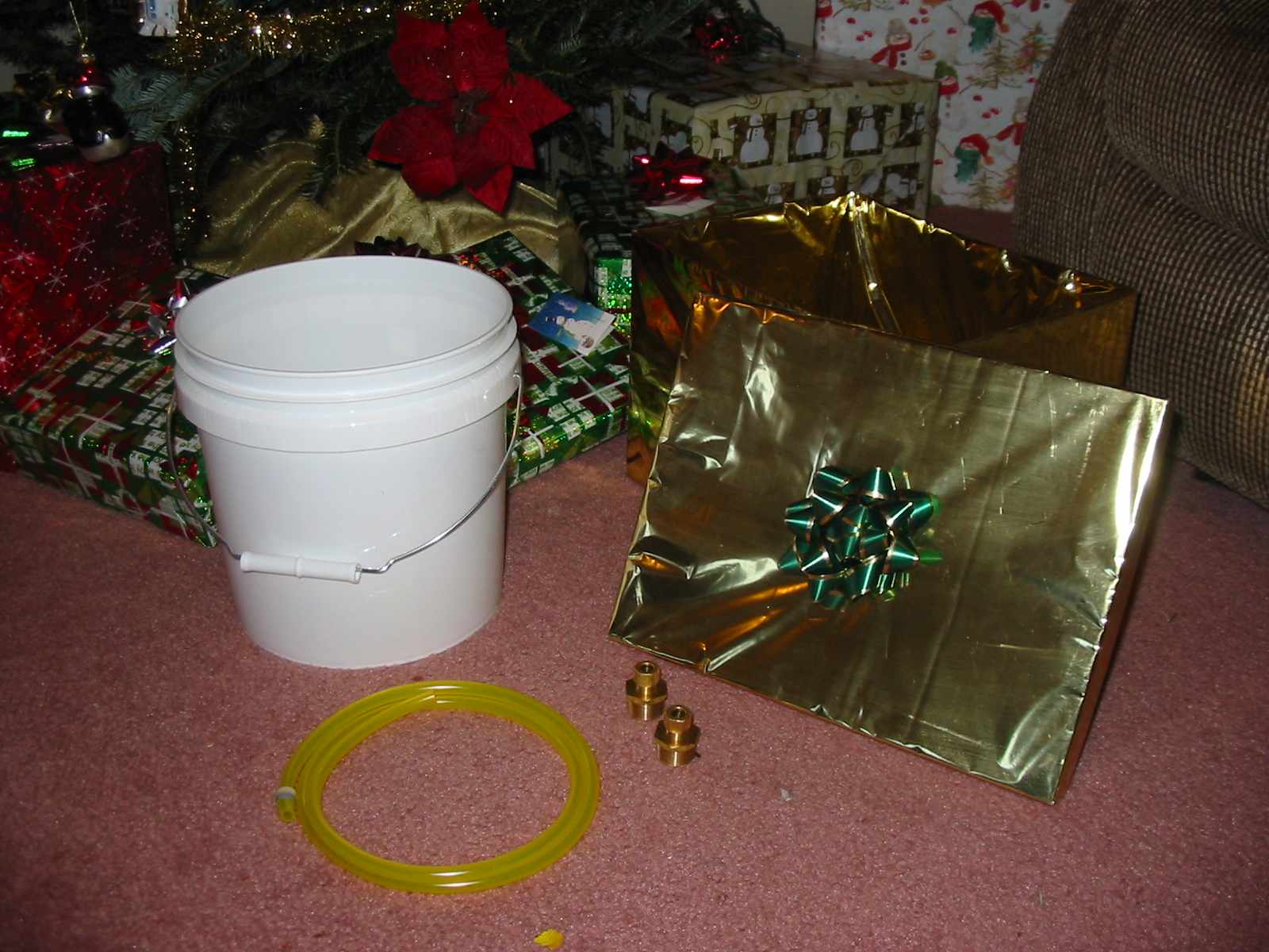 Materials for Hidden Christmas Tree Watering System.JPG