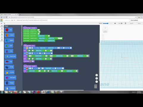 Measuring cups using Tinkercad codeblocks