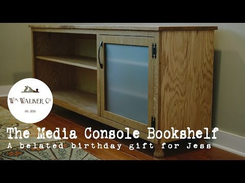 Media Console Bookshelf