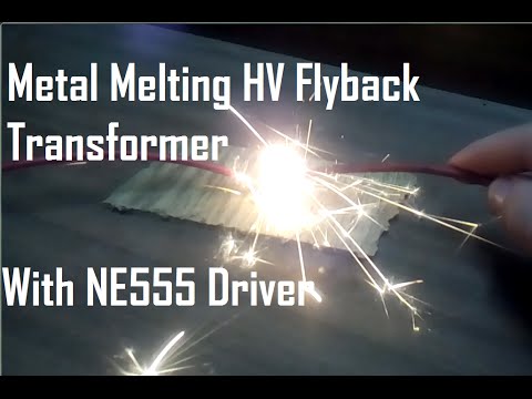 Melting Metal With Flyback and NE555 Driver