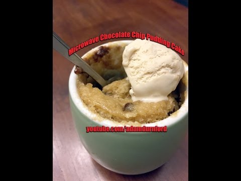 Microwave Chocolate Chip Cookie Dough Pudding