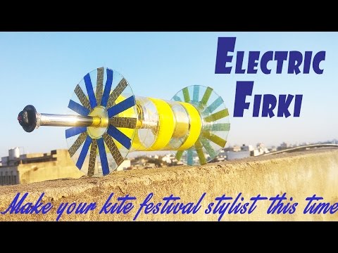 Mindtrix - How to make Electric Firki using plastic bottle and used CD - Homemade