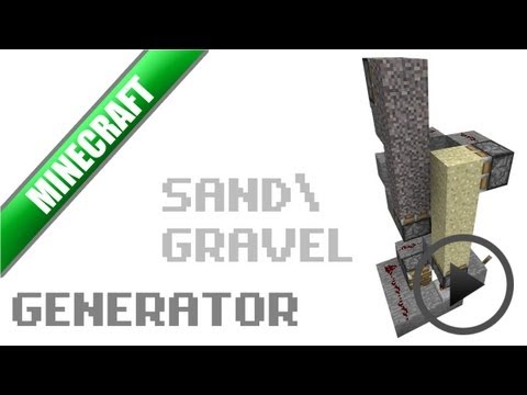 MineCraft 1.8: Sand/Gravel Generator U0001f404