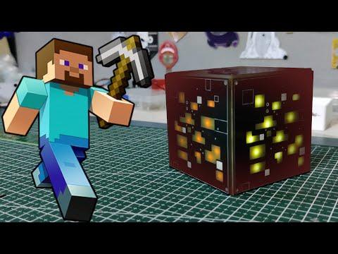 Minecraft REDSTONE ORE BLOCK LAMP