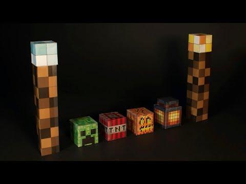 Minecraft-Inspired Paper Circuits