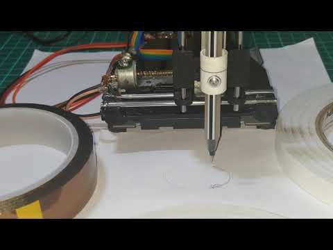 Mini CNC 3 Axis Plotter plot test2 | GRBL