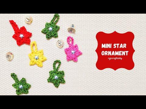 Mini Star Ornament How to Crochet a Easy Tiny Star