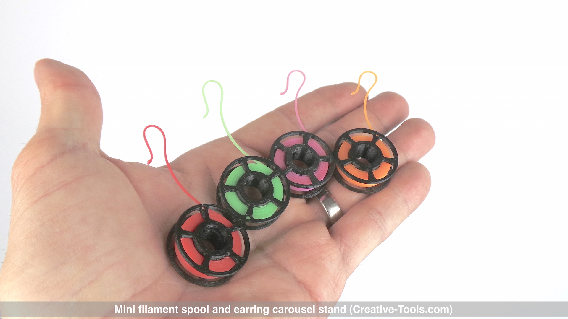 Mini filament spool and earring carousel stand (By CT3D.xyz) v03.jpg