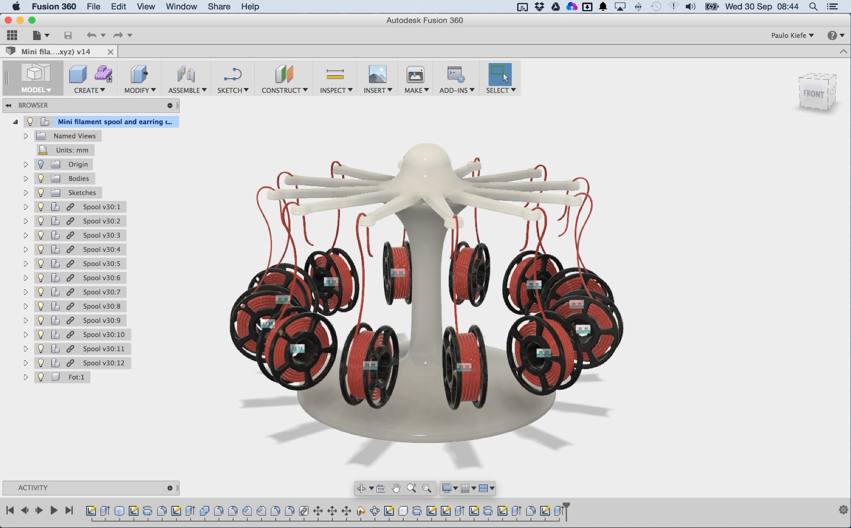 Mini filament spool and earring carousel stand (By CT3D.xyz) v05.jpg