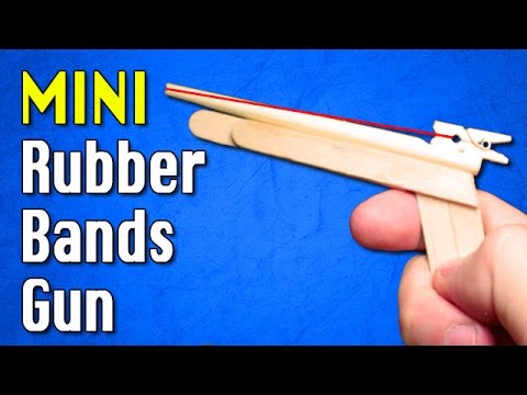 Mini rubber bands gun