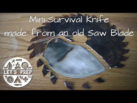 Mini-Survival Knife made from an old Saw Blade (Jimmy Diresta inspired)