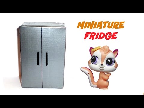 Miniature Dollhouse Fridge - DIY LPS Stuff, Crafts &amp;amp; Accessories