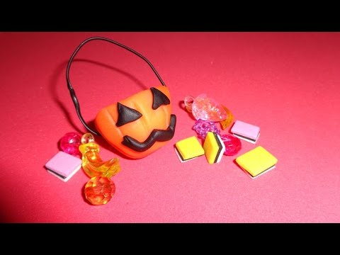 Miniature Halloween Candy Bucket - DIY LPS Crafts, Easy Doll Crafts &amp;amp; Dollhouse Accessories