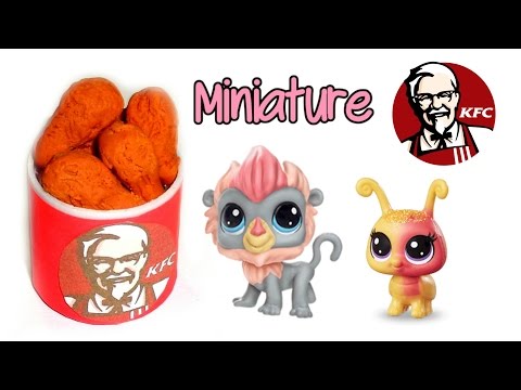 Miniature KFC Food - DIY LPS Crafts &amp;amp; Doll Stuff