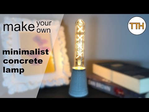 Minimalist Concrete Lamp | make your own