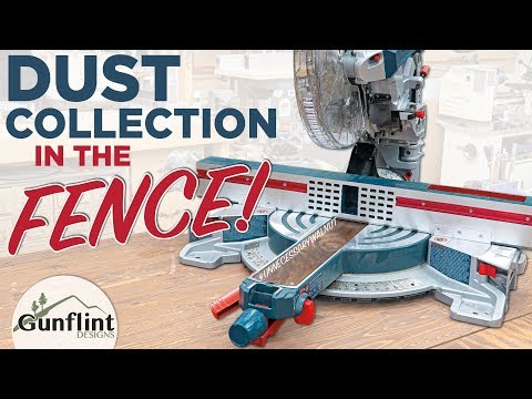 Miter Saw Dust Collection - New Custom Fence