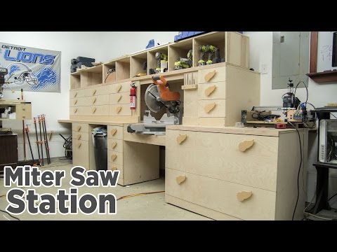 Miter Saw Station Storage Boxes and Drawer Fronts - 196