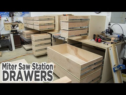 Miter Saw Station Storage Drawers - 195