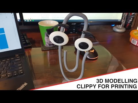 Modelling Clippy in Blender for 3D Printing