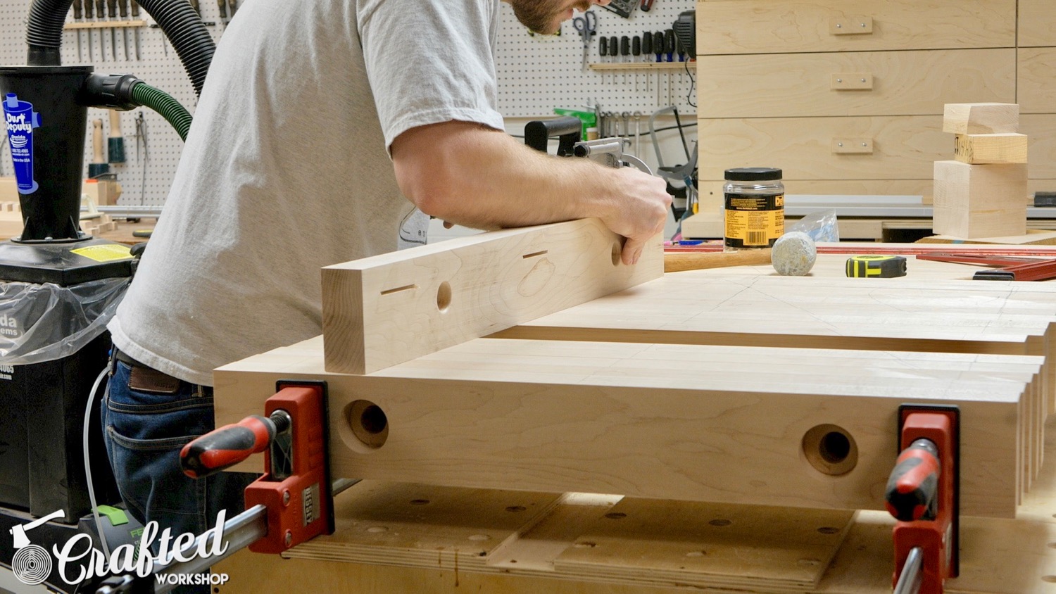 Modern Maple and Steel Coffee Table Part 1 | How To Build - Woodworking  - 11.jpg