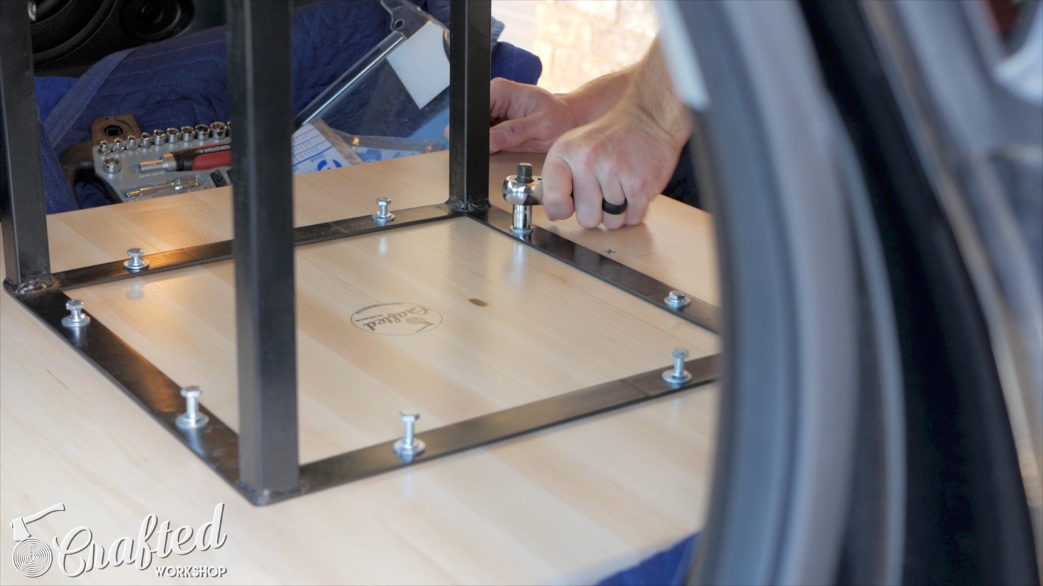 Modern Maple and Steel Coffee Table Part 2 | How To Build - Welding  - 19.jpg