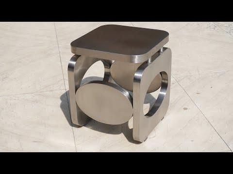 Modern Stainless Steel-304 Bed Side Table / Coffee Table - Sheet Metal Art