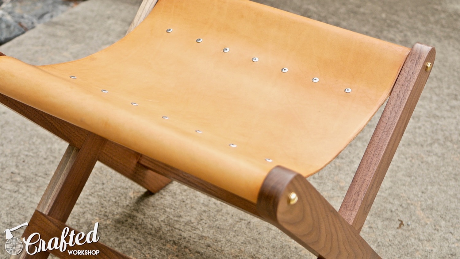Modern Walnut and Leather Stool | How To Build - Woodworking - 30.jpg