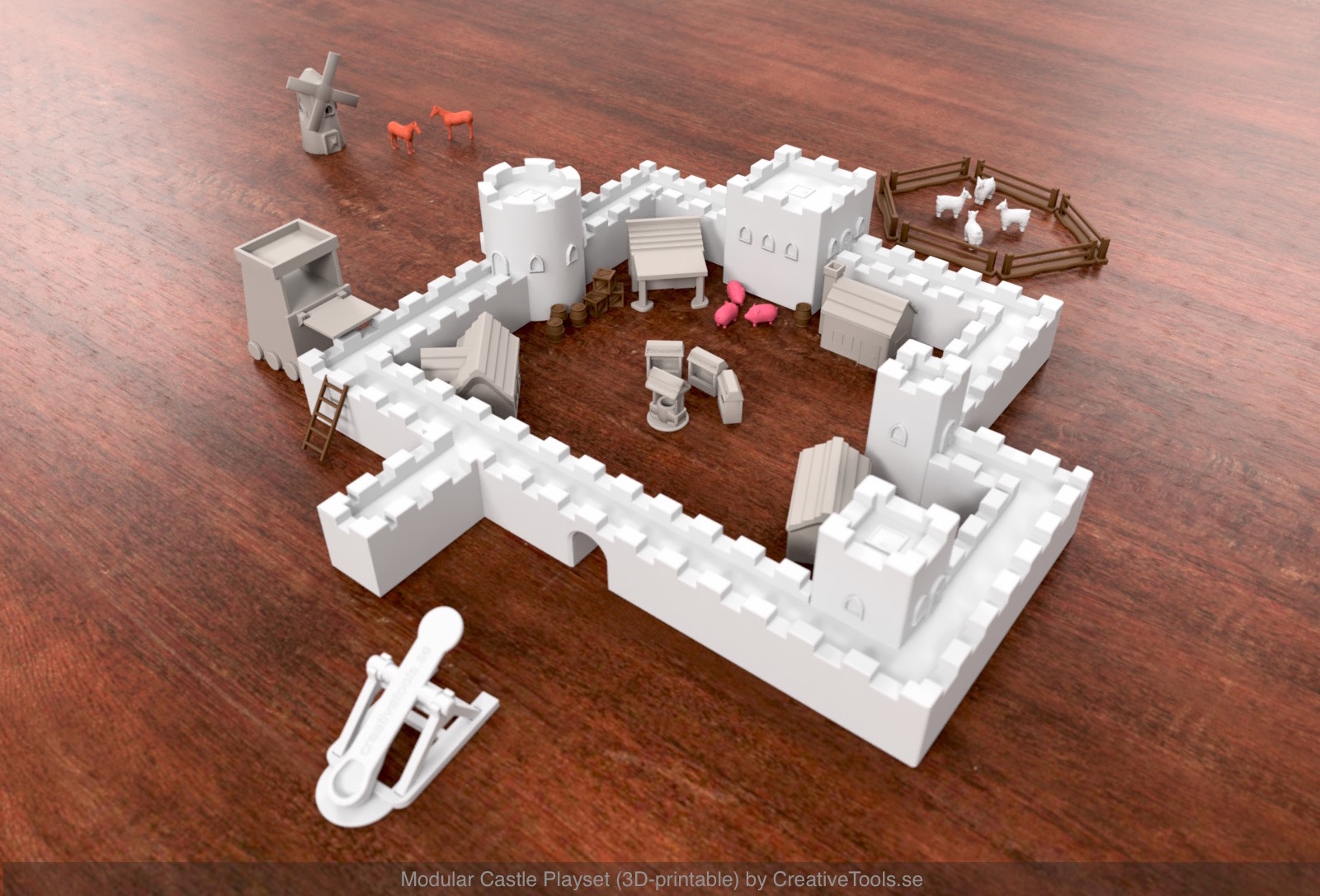 Modular Castle Playset (3D-printable) - Main image v01 copy.jpg