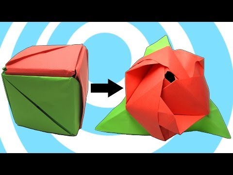 Modular Origami Magic Rose Cube Instructions