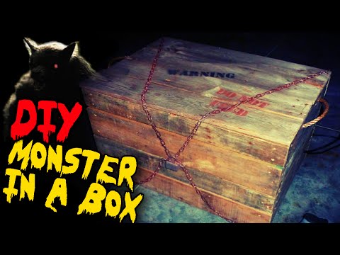 Monster in a Box, DIY Halloween Haunted House Prop