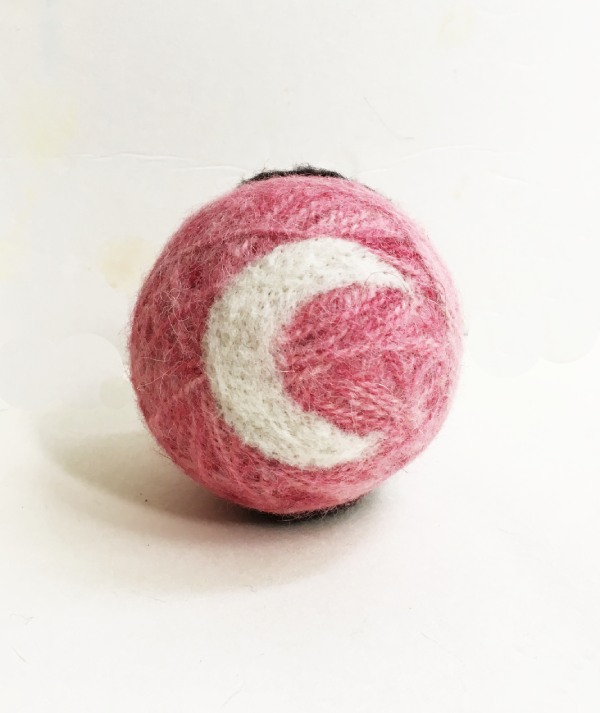 Moon Shapes Needle Felted on a Wool Dryer Ball 600.jpg